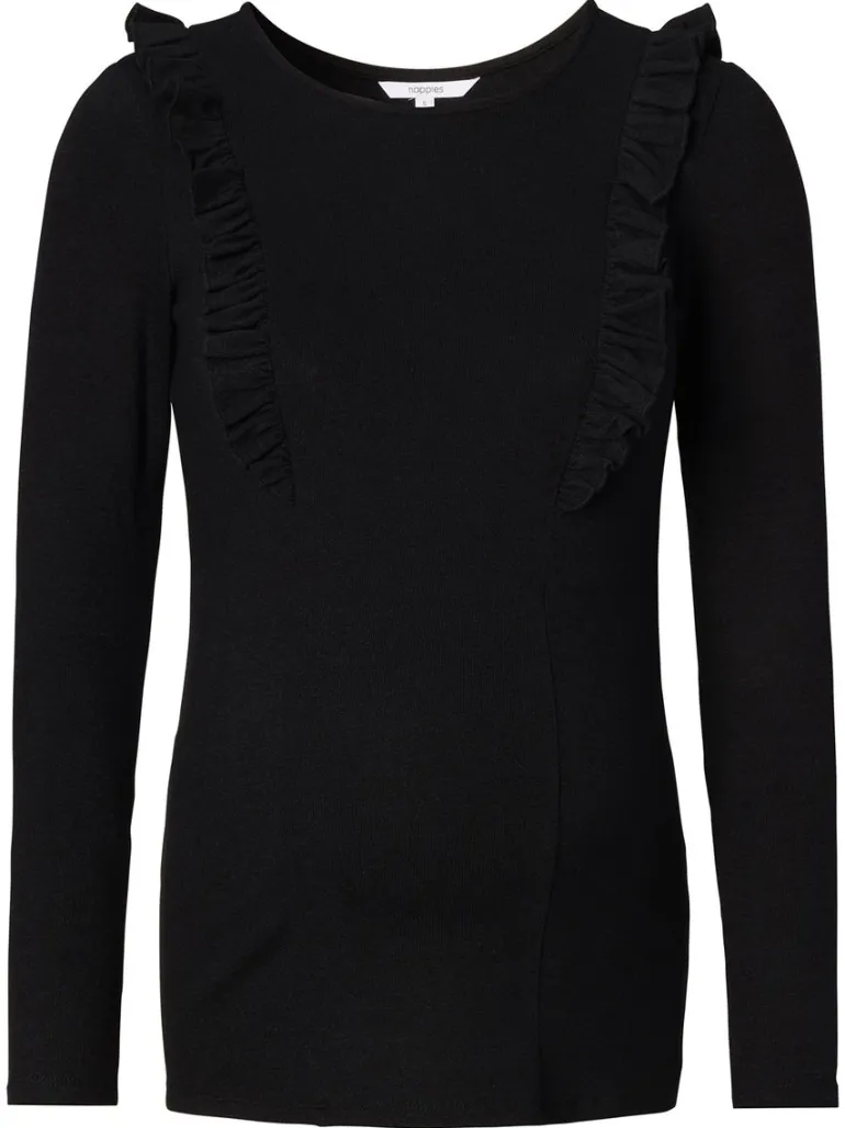 voedingsshirt_pierson__bl_2.webp Noppies Shirts | Shirts<Voedingsshirt Pierson - Black