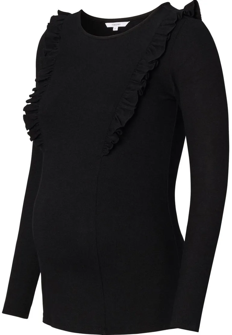 voedingsshirt_pierson__bl_4.webp Noppies Shirts | Shirts<Voedingsshirt Pierson - Black