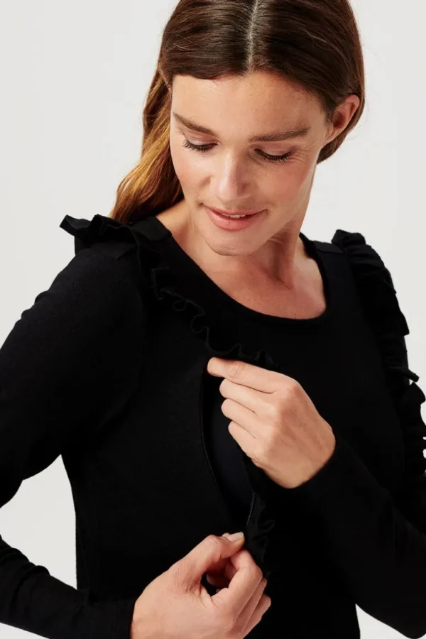 Noppies Shirts | Shirts<Voedingsshirt Pierson - Black