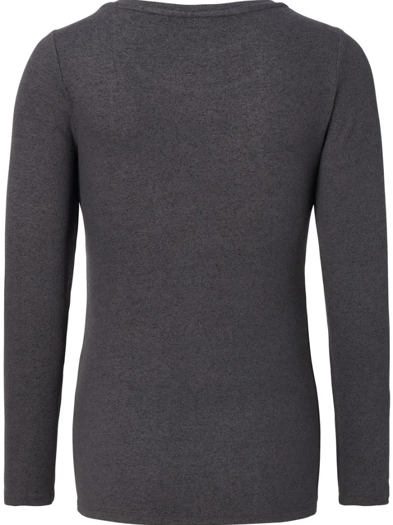 voedingsshirt_plano__grey_12.webp Noppies Shirts | Shirts<Voedingsshirt Plano - Grey Melange