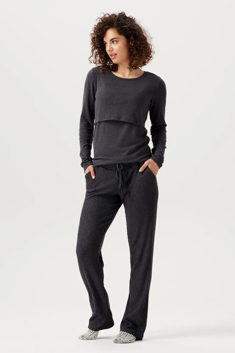 voedingsshirt_plano__grey_16.webp Noppies Shirts | Shirts<Voedingsshirt Plano - Grey Melange