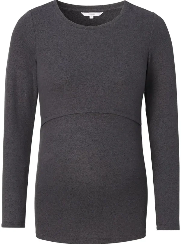 Noppies Shirts | Shirts<Voedingsshirt Plano - Grey Melange