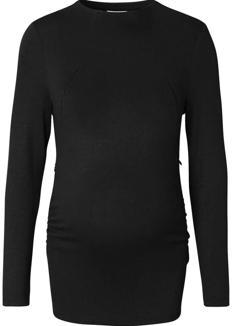 voedingsshirt_rosa__black_2.webp Noppies Shirts | Shirts<Voedingsshirt Rosa - Black