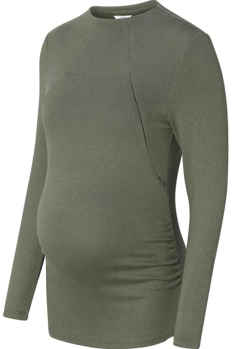 voedingsshirt_rosa__olive_4.webp Noppies Shirts | Shirts<Voedingsshirt Rosa - Olive