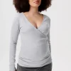 Noppies Shirts | Shirts<Voedingsshirt Sara - Grey Melange