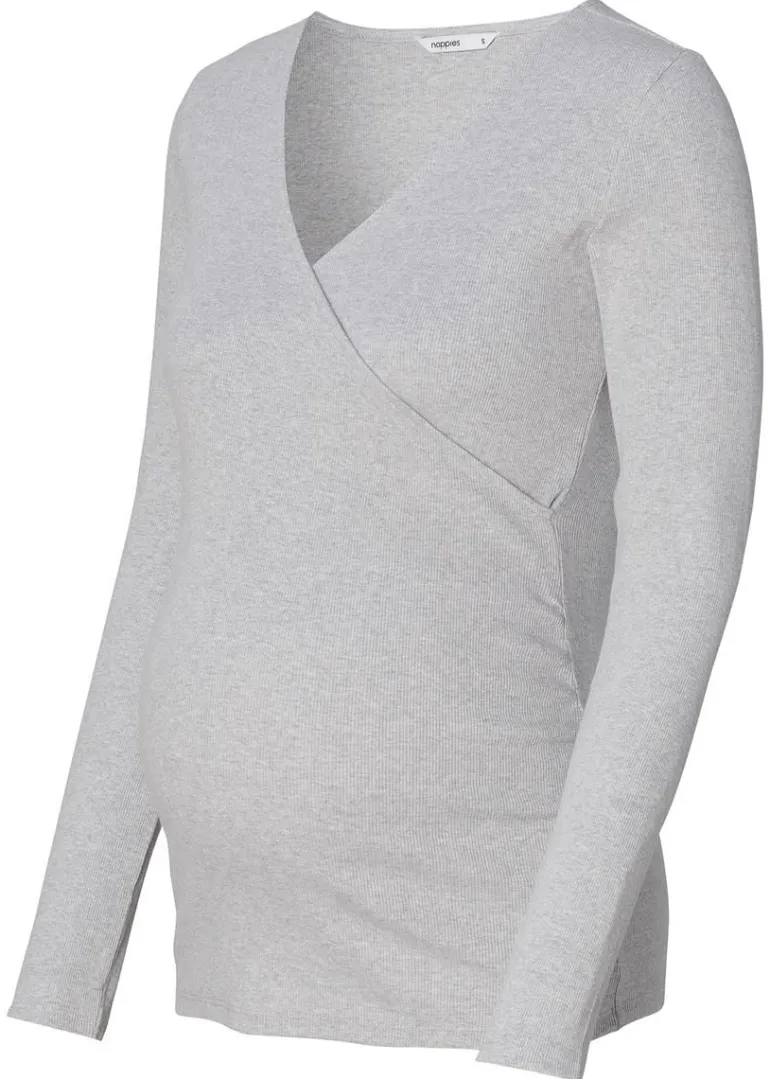 voedingsshirt_sara__grey__11.webp Noppies Shirts | Shirts<Voedingsshirt Sara - Grey Melange