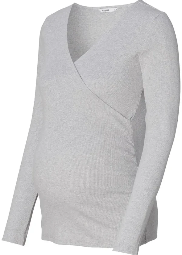 Noppies Shirts | Shirts<Voedingsshirt Sara - Grey Melange