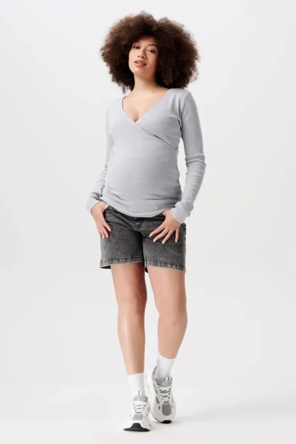 Noppies Shirts | Shirts<Voedingsshirt Sara - Grey Melange