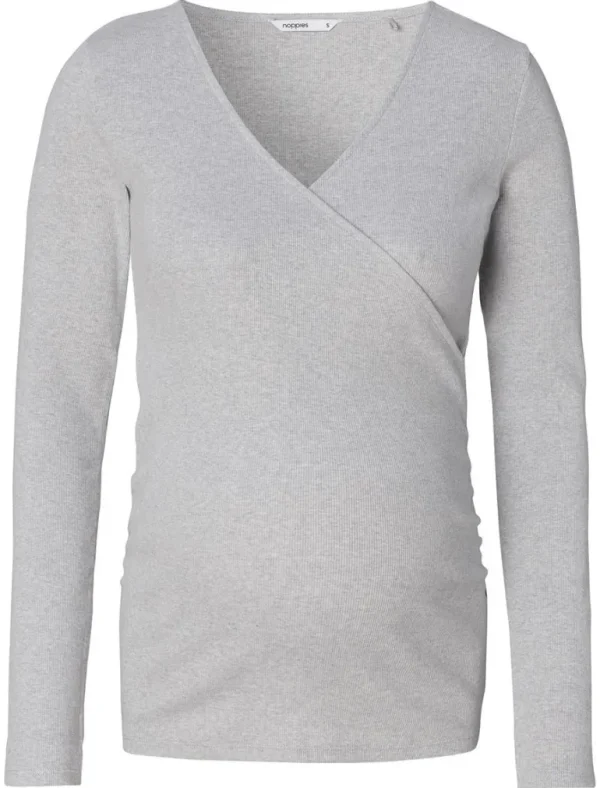 Noppies Shirts | Shirts<Voedingsshirt Sara - Grey Melange