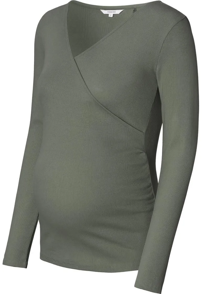 voedingsshirt_sara__olive_10.webp Noppies Shirts | Shirts<Voedingsshirt Sara - Olive