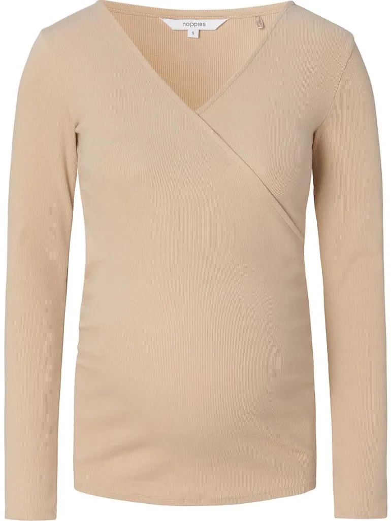 voedingsshirt_sara__white_2.webp Noppies Shirts | Shirts<Voedingsshirt Sara - White Pepper