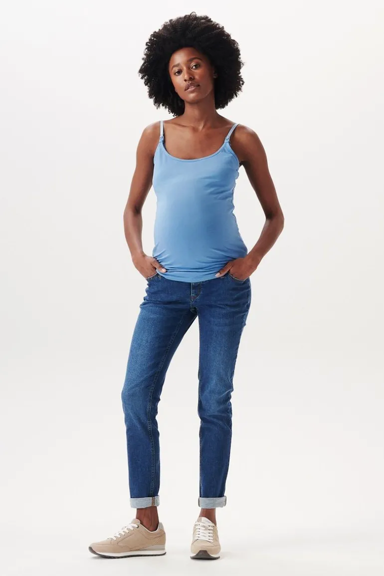 voedingstop__blue_8.webp Noppies Tops | Tops<Voedingstop - Blue