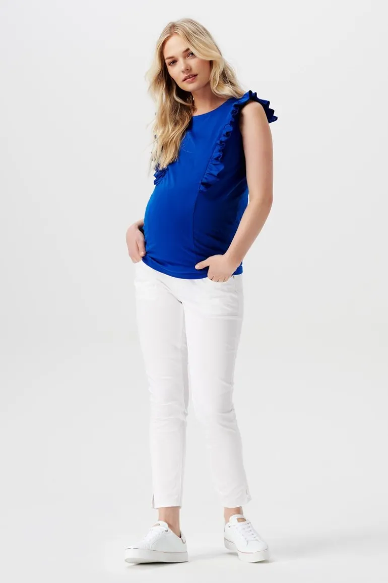 voedingstop__electric_blu_0-2.webp Noppies Tops | Tops<Voedingstop - Electric Blue