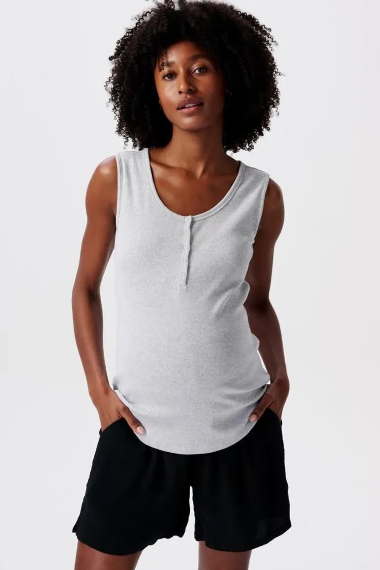 voedingstop__light_grey_m_6.webp Noppies Tops | Tops<Voedingstop - Light Grey melange
