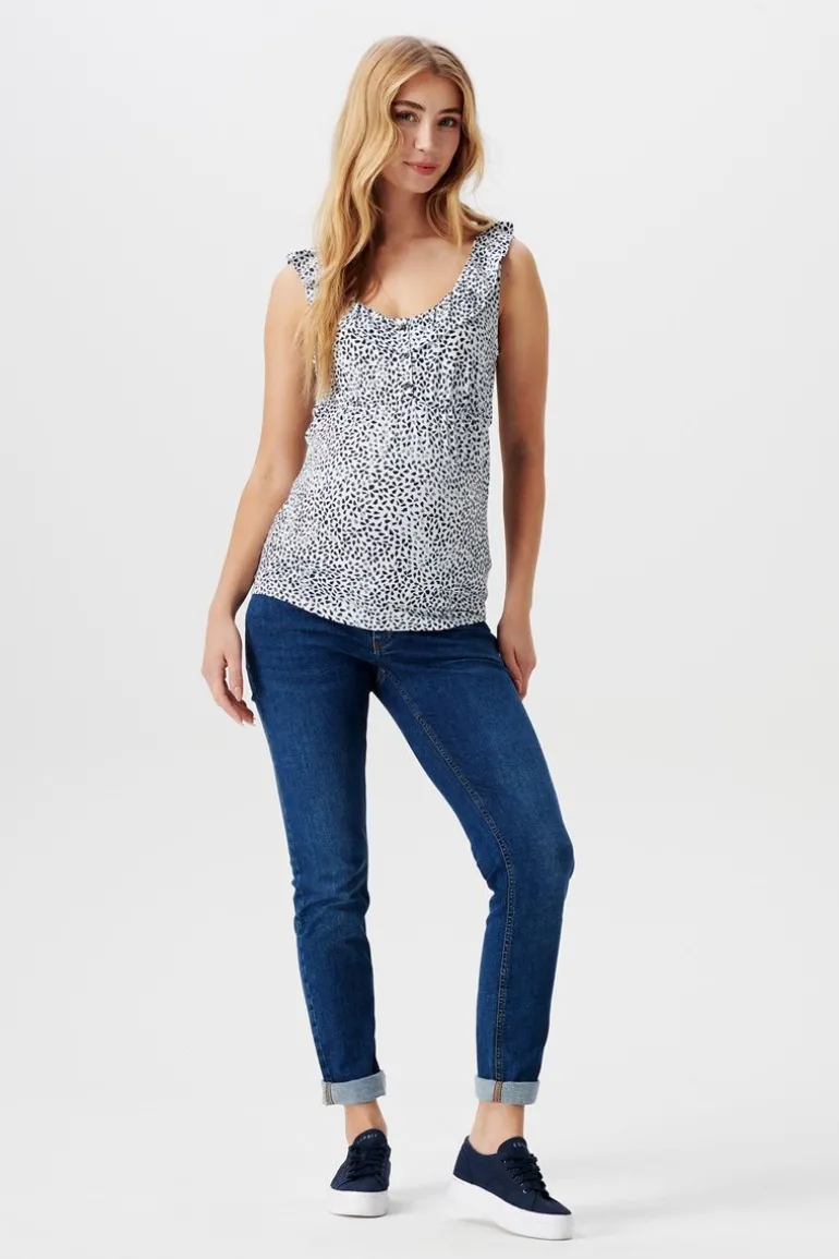 voedingstop__smoke_blue_6.webp Noppies Tops | Tops<Voedingstop - Smoke Blue