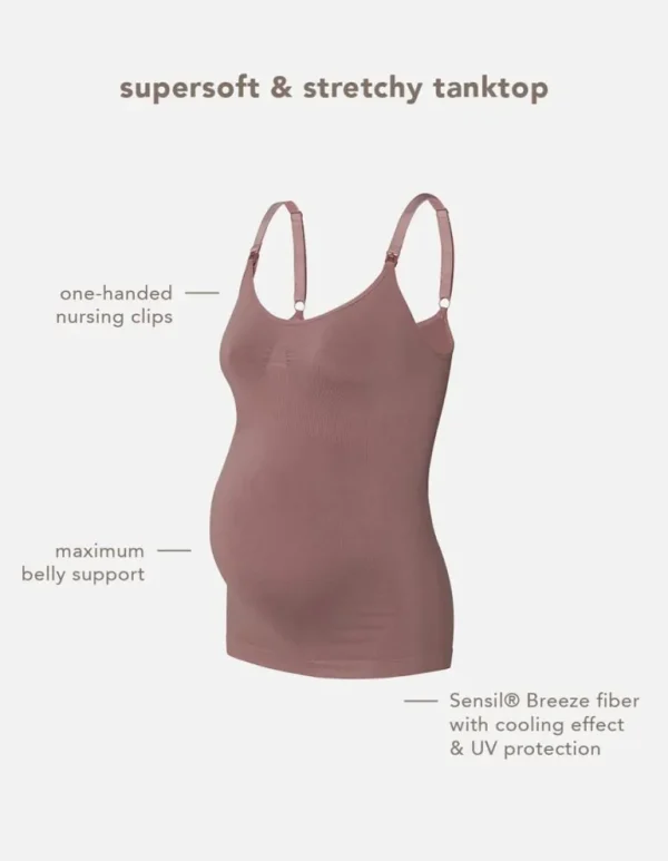 Noppies Tops | Tops<Voedingstop Evi Sensil® Breeze - Deep Taupe