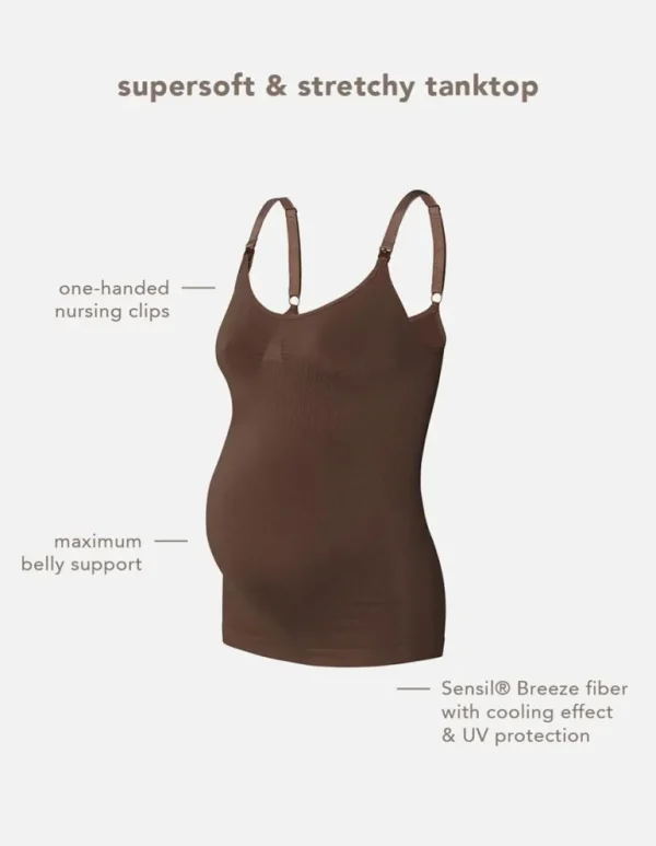 Noppies Tops | Tops<Voedingstop Evi Sensil® Breeze - Coffee Bean