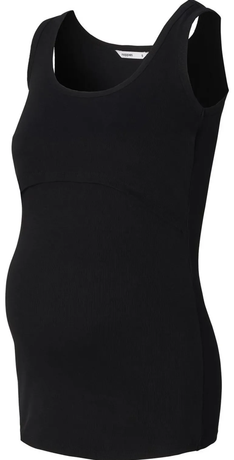 voedingstop_jamee__black_4.webp Noppies Tops | Tops<Voedingstop Jamee - Black