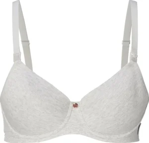 Noppies Bh's | Bh's<Voorgevormde Voedingsbh Cotton Melange - Light Grey Melange