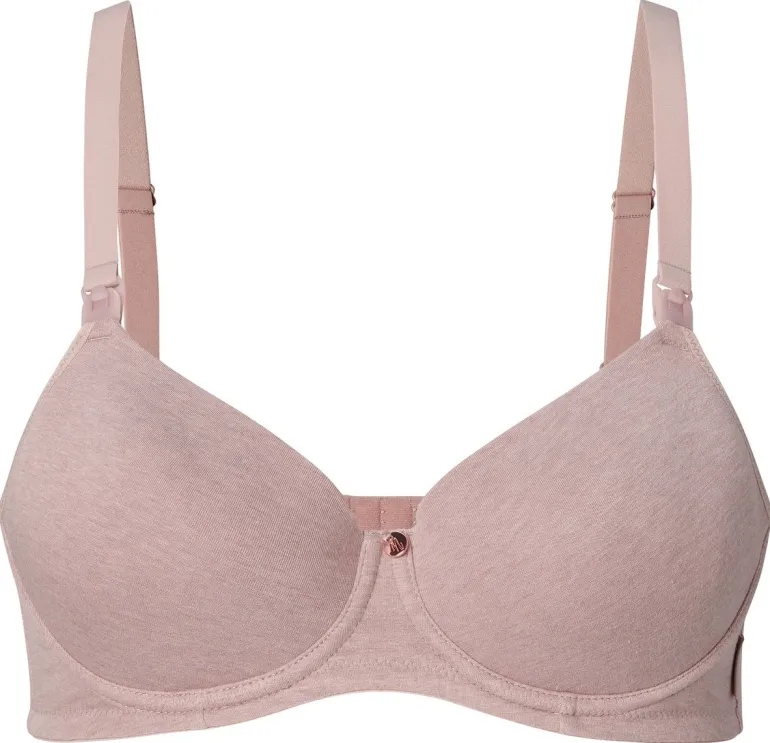 voorgevormde_voedingsbh_c_11-3.webp Noppies Bh's | Bh's<Voorgevormde Voedingsbh Cotton Melange - Bark Melange