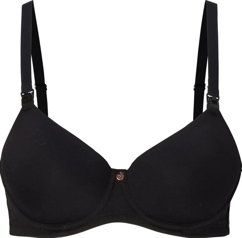 voorgevormde_voedingsbh_c_11.webp Noppies Bh's | Bh's<Voorgevormde Voedingsbh Cotton Melange - Black