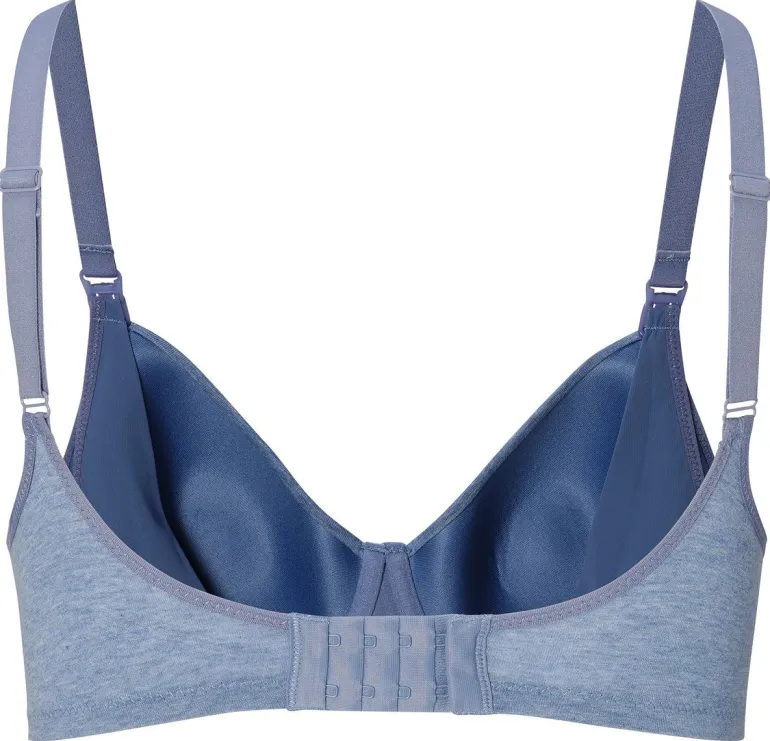 voorgevormde_voedingsbh_c_3-1.webp Noppies Bh's | Bh's<Voorgevormde Voedingsbh Cotton Melange - Light Blue Melange