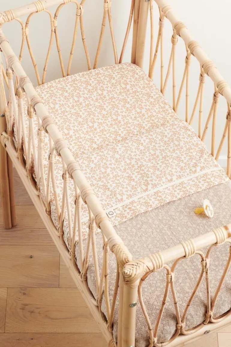 wieg_deken_melange_knit_x_0-2.webp Noppies Dekens | Babykamer<Wieg Deken Melange Knit 75x100 Cm - Oxford Tan