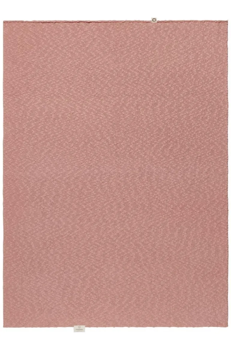 wieg_deken_melange_knit_x_1-1.webp Noppies Dekens | Babykamer<Wieg Deken Melange Knit 75x100 Cm - Misty Rose