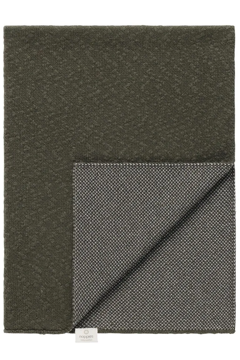wieg_deken_melange_knit_x_12.webp Noppies Dekens | Babykamer<Wieg Deken Melange Knit 75x100 Cm - Beetle