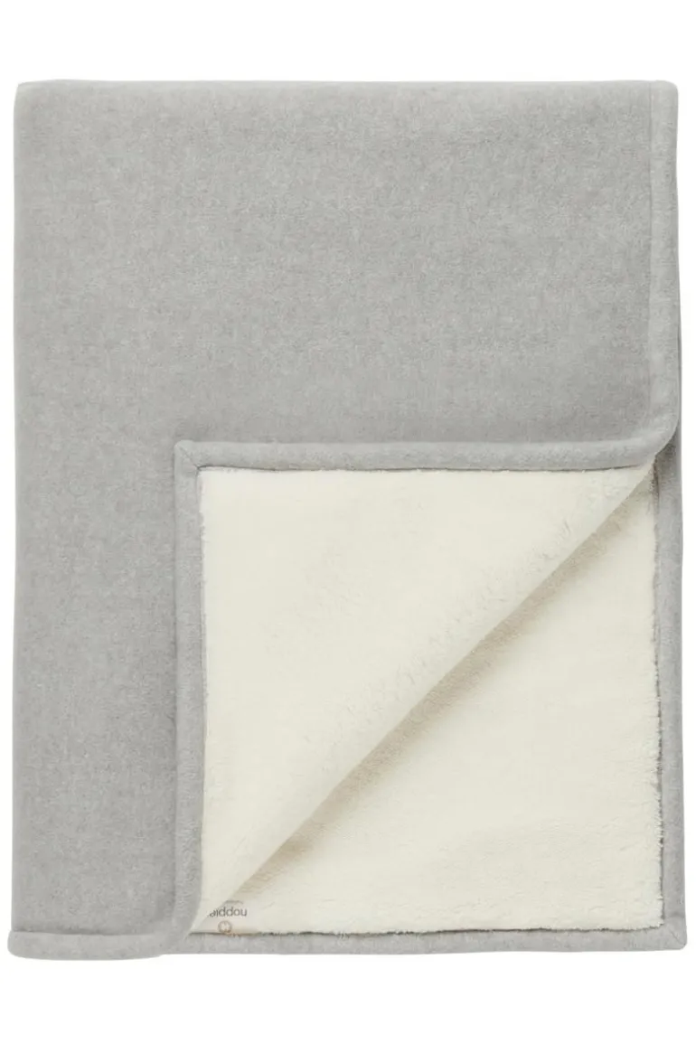 wieg_deken_teddy_fantasy__3.webp Noppies Dekens | Babykamer<Wieg Deken Teddy Fantasy Fleece 75x100 Cm - Grey Melange