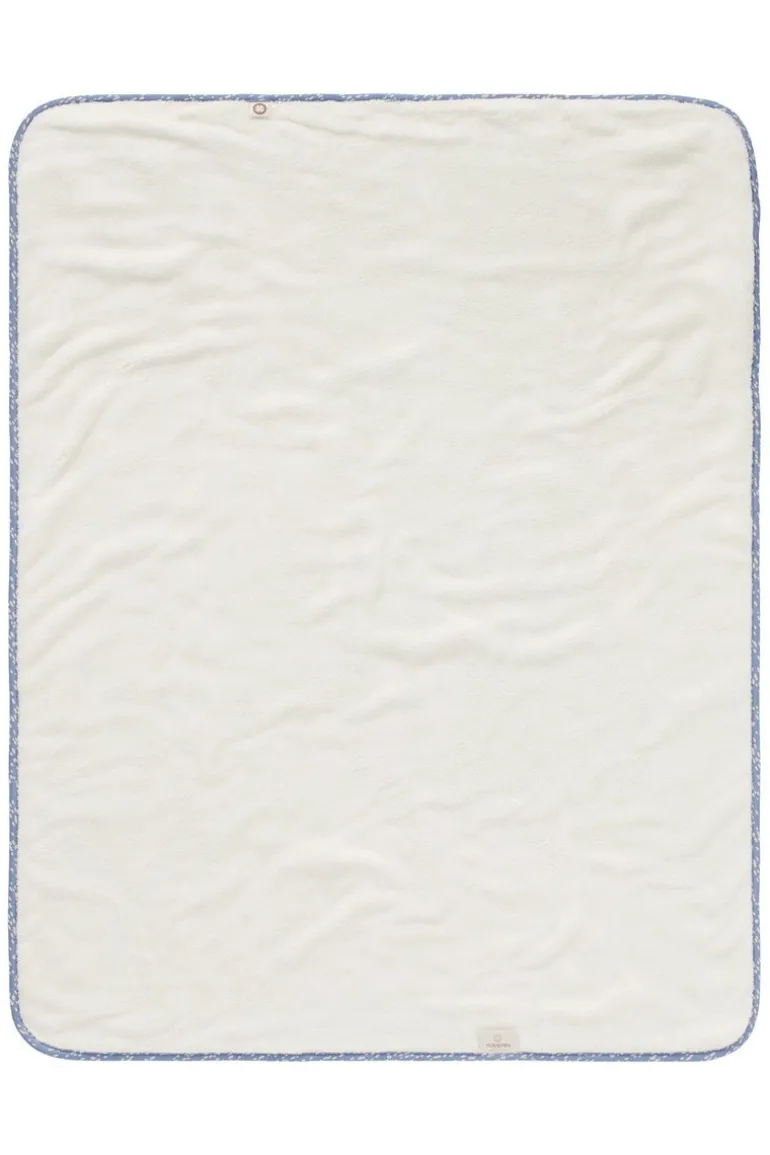 wieg_laken_teddy_fancy_do_6-2.webp Noppies Lakens | Babykamer<Wieg Laken Teddy Fancy Dot Crib Blanket - Colony Blue