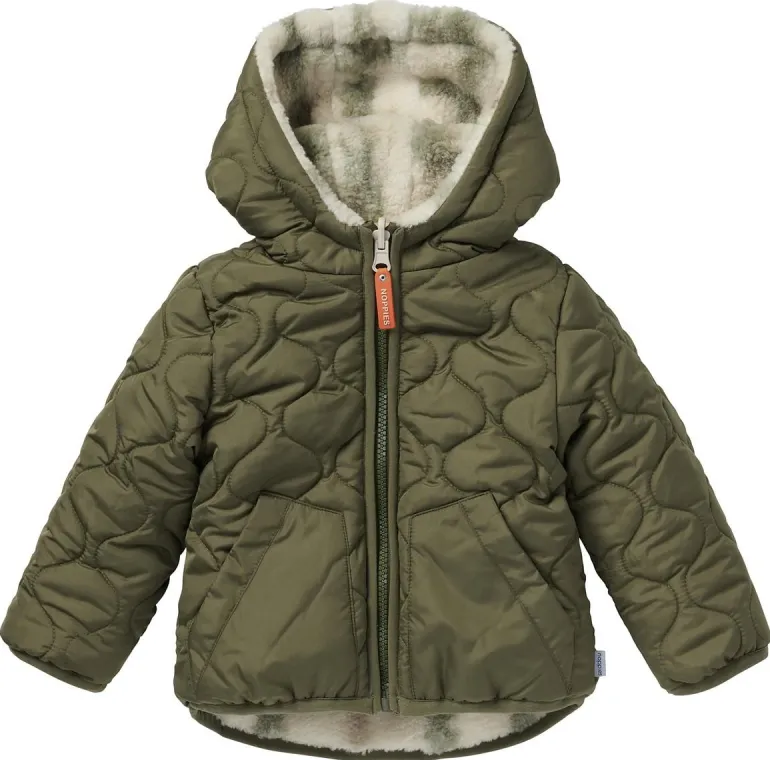 winterjas_galar__reversib_10.webp Noppies Jassen<Winterjas Galar - Reversible - Dusty Olive