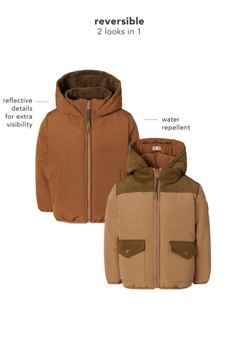 winterjas_hinix__reversib_9.webp Noppies Jassen<Winterjas Hinix - Reversible - Bistre