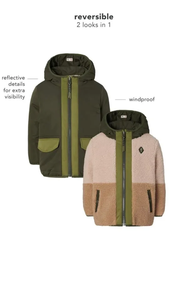 Noppies Jassen<Winterjas Hoyos - Reversible - Forest Night
