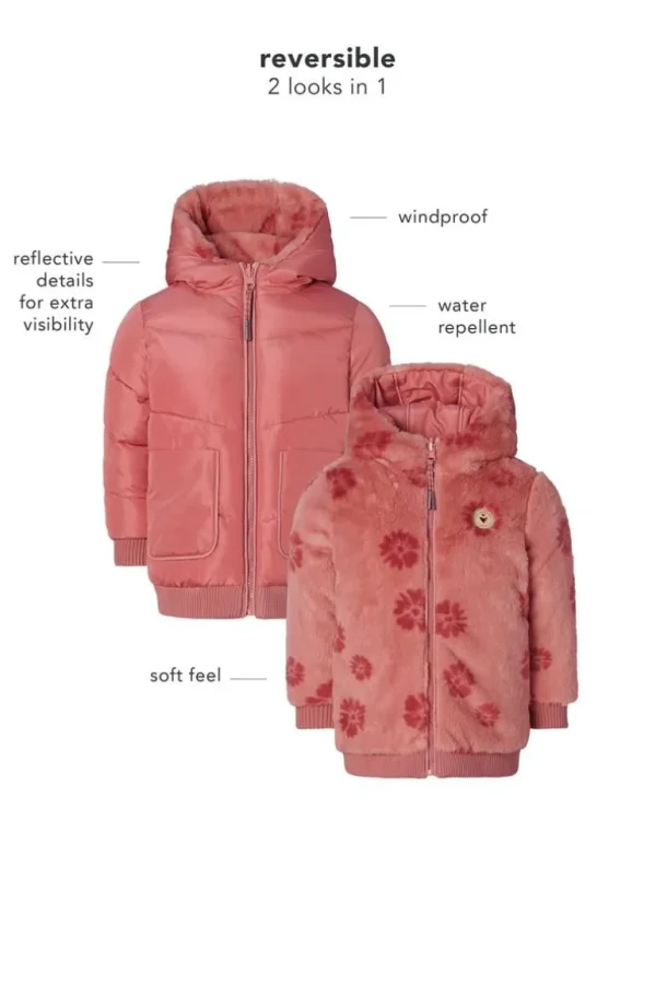 Noppies Jassen<Winterjas Jishou - Reversible - Dusty Rose