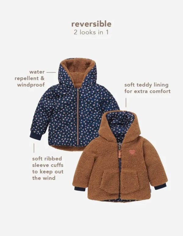Noppies Jassen<Winterjas Linden - Reversible - Dark Sapphire
